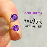 Amethyst Polish Point Pendant