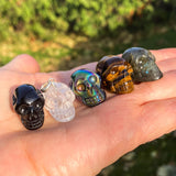 Gemstone Skull Pendant