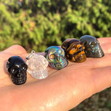 Gemstone Skull Pendant