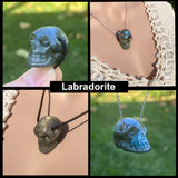 Gemstone Skull Pendant