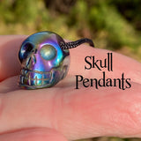 Gemstone Skull Pendant