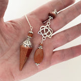 Goldstone Pendulum Celtic Heart Knot