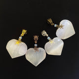 Selenite Heart Necklace