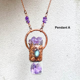 Amethyst Roller Bottle Necklace