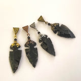 Black Obsidian Arrowhead Necklace