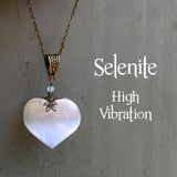 Selenite Heart Necklace