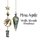 Moss Agate Pendulum