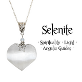 Selenite Heart Necklace