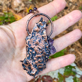 Amethyst Hummingbird Spirit Guide Necklace