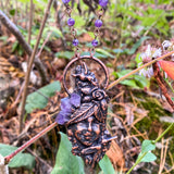 Amethyst Hummingbird Spirit Guide Necklace